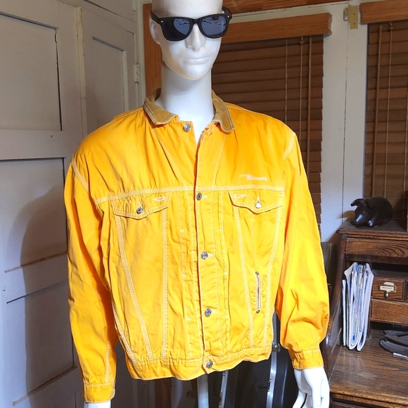 Diesel Other - Vintage Diesel Italian Made Mens BomberJacket Leather Collar In Size XL